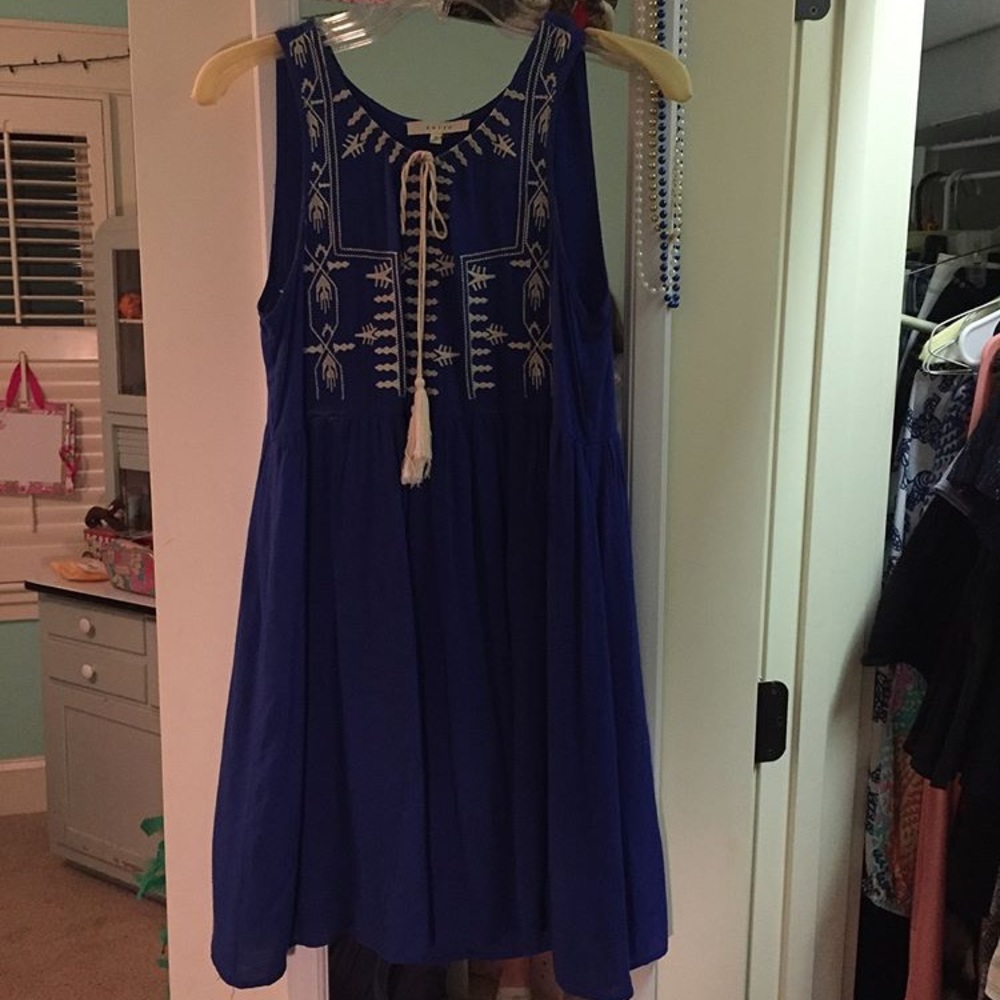 blue dress size S